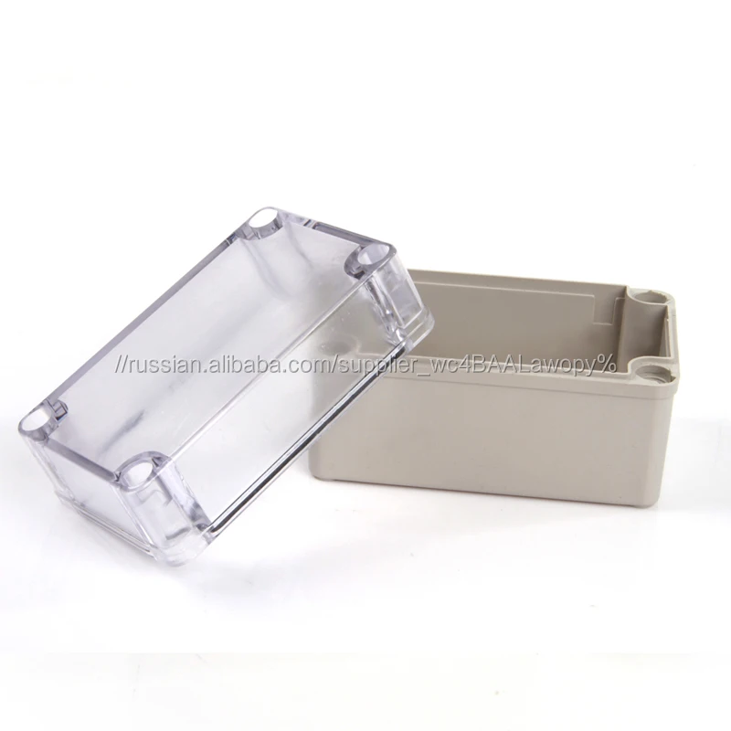 High quality 80*130*85mm plastic waterproof clear cover electronic enclosure