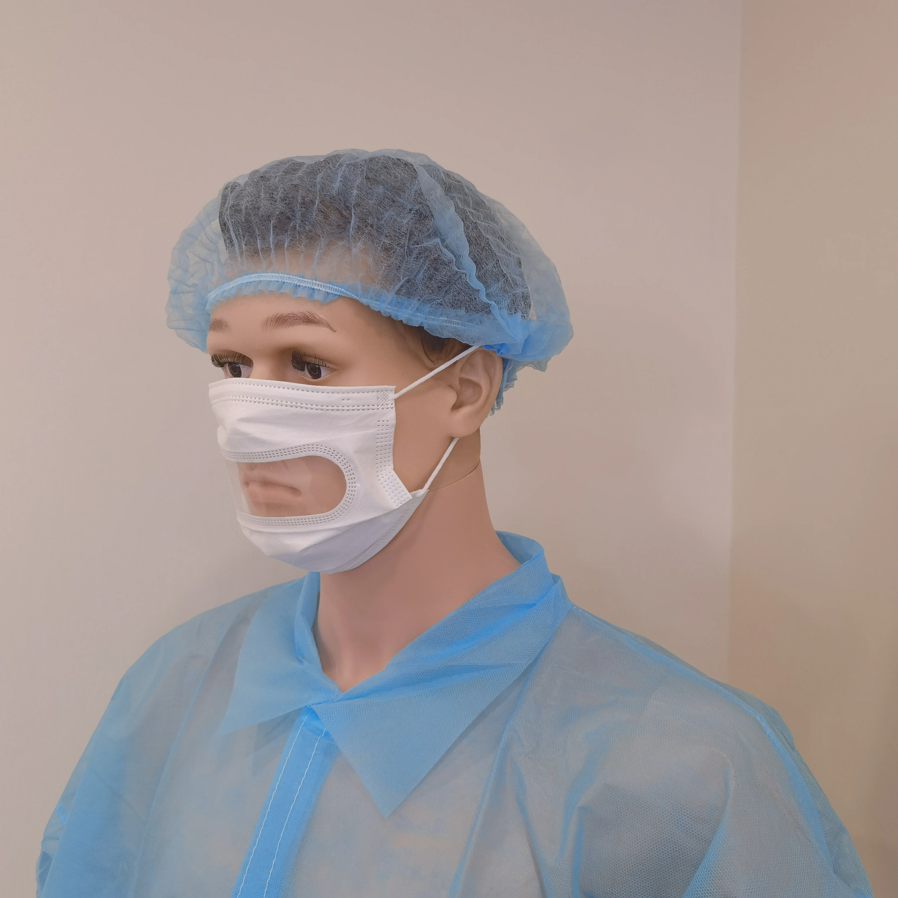 Disposable Face Mask with Clear Window for Adults,Breathable 3 Ply Earloop Face, Visible Expression for Women Men and Deaf