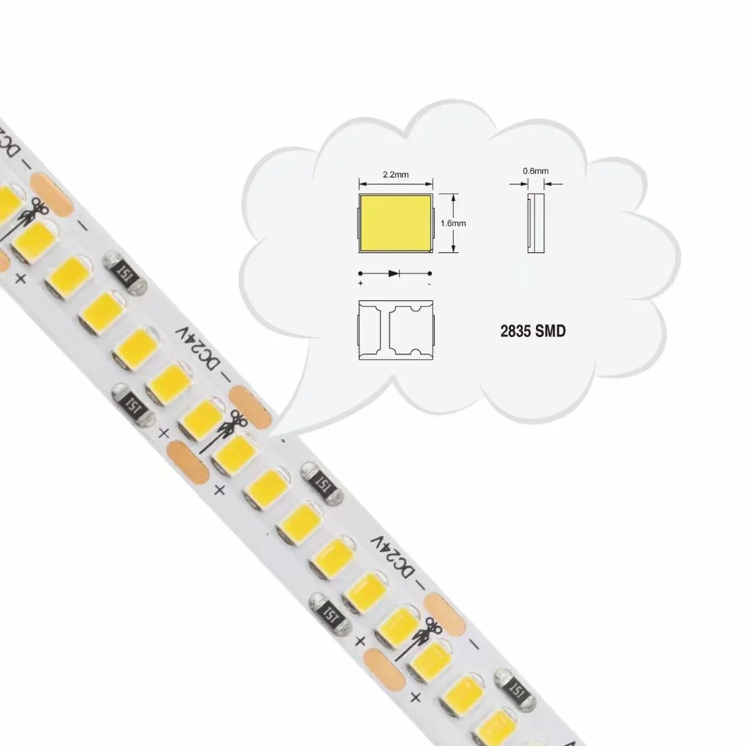 Сверхтонкая Гибкая 2835 Светодиодная лента 60LED полноцветная светодиодная гибкая для знаков и букв каналов