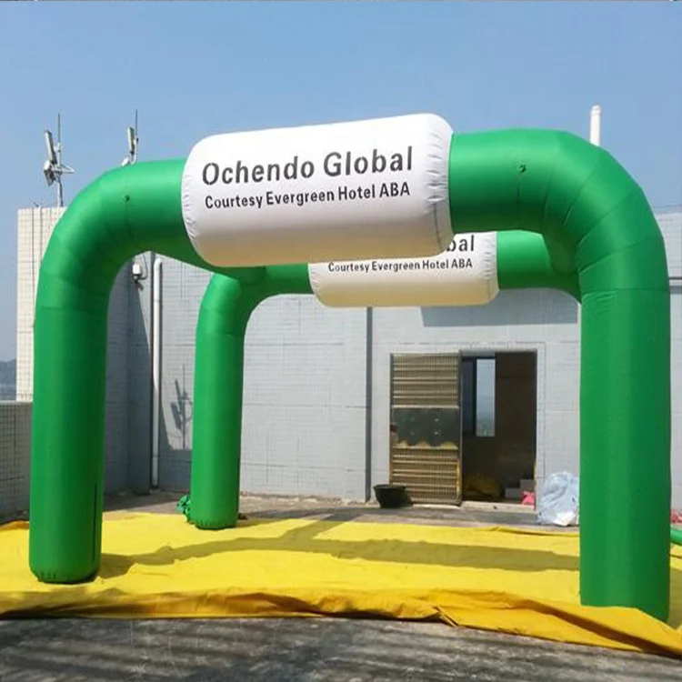 Wholesale Hgh Quality Double Tubes Durable Inflatable Entrance Arch Tent 4 Legs For Event