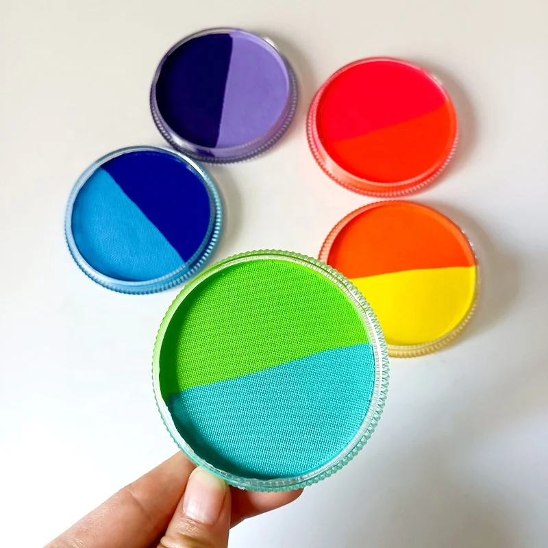 Neon glow in the dark face paint UV body paint for party 30g Double play Non-toxic colorful