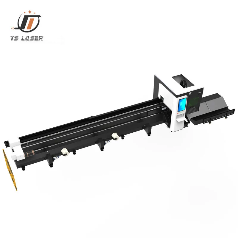 Plate  Pipes Fiber 3D Laser Cutting Machine with Two Chucks China Professional Pipe Laser Cutting Machine for Metal Tube