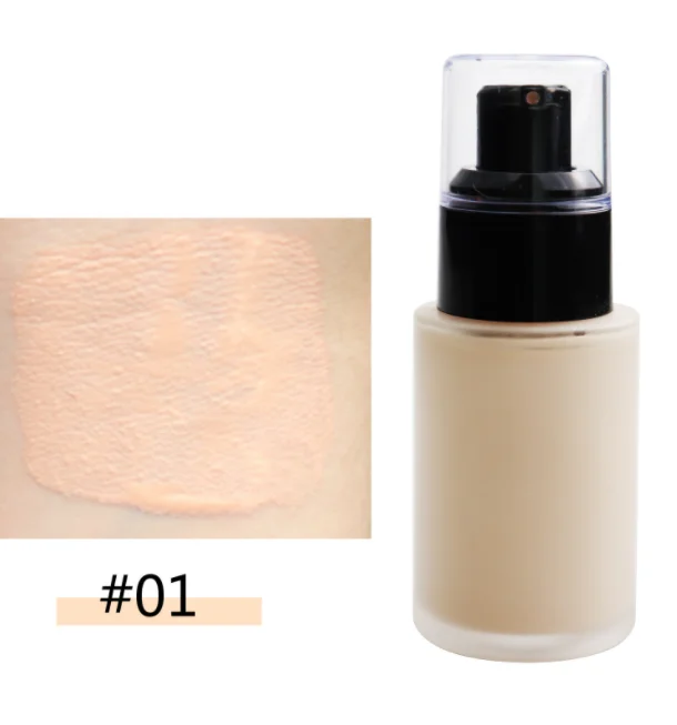 Concealer Face Makeup Liquid Foundation Natural Free Sample OEM Long Lasting Waterproof Private LOGO Female Facial Foundation