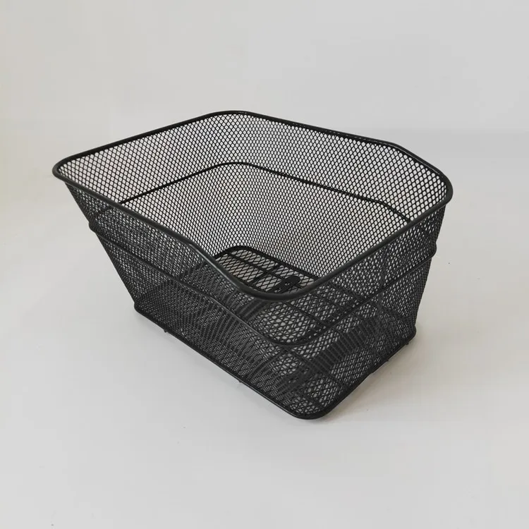 High quality factory wholesale mountain bike rear-mounted basket, large capacity wire bicycle basket