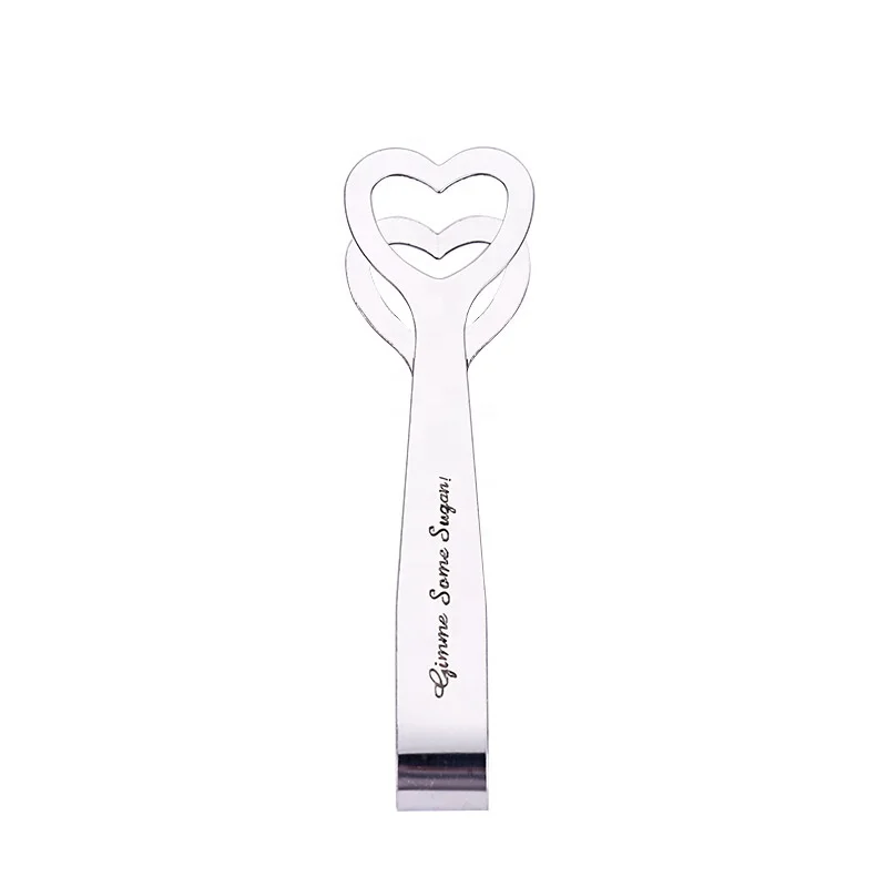 Manufacturer wholesale 20pcs/lot Wedding Souvenir Heart Shaped Sugar Tongs Baby Showers