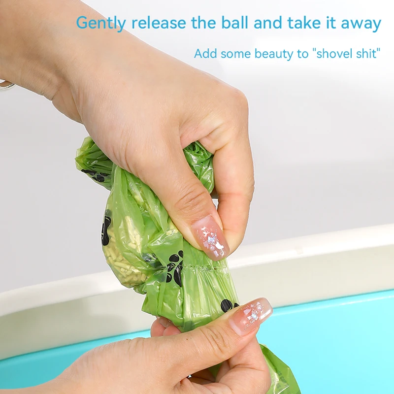 Cat Litter Disposal System Premium Integrated Detachable Deep Cat Litter Scoop with Bags Waste Container Inside