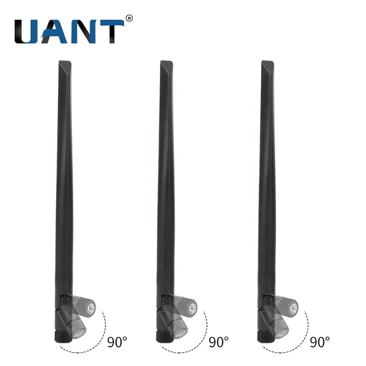 С высоким коэффициентом усиления 2,4 г/5,8 Г dual band большой SMA разъем штекерное гнездо 5 dBi 7 dBi 9 дБи Антенна черного цвета