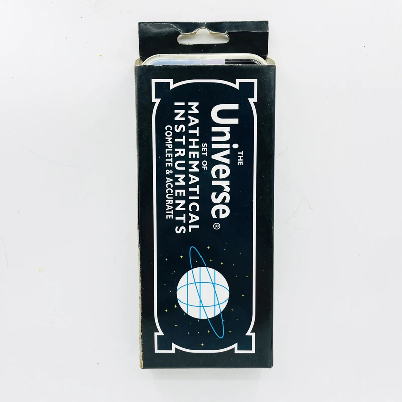 Orginal Universe School Tools Drawing Set For Kids Math Set Metal Box Geometry Tool Set Mathematical