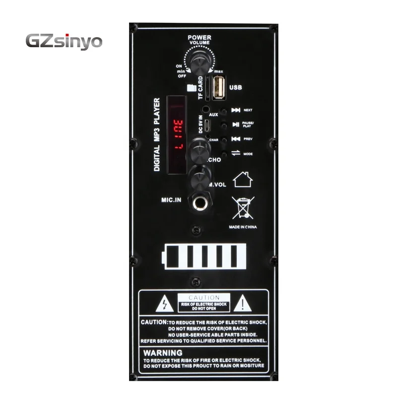 8 Inch Speaker Portable Mini blututh Speaker DJ Speaker System Subwoofer Sound Box With LED Light