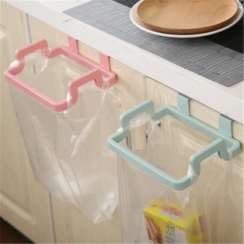 XH Plastic Garbage Bags Support Holder Eco-friendly Door Back Type Hanging Trash Bag Rack