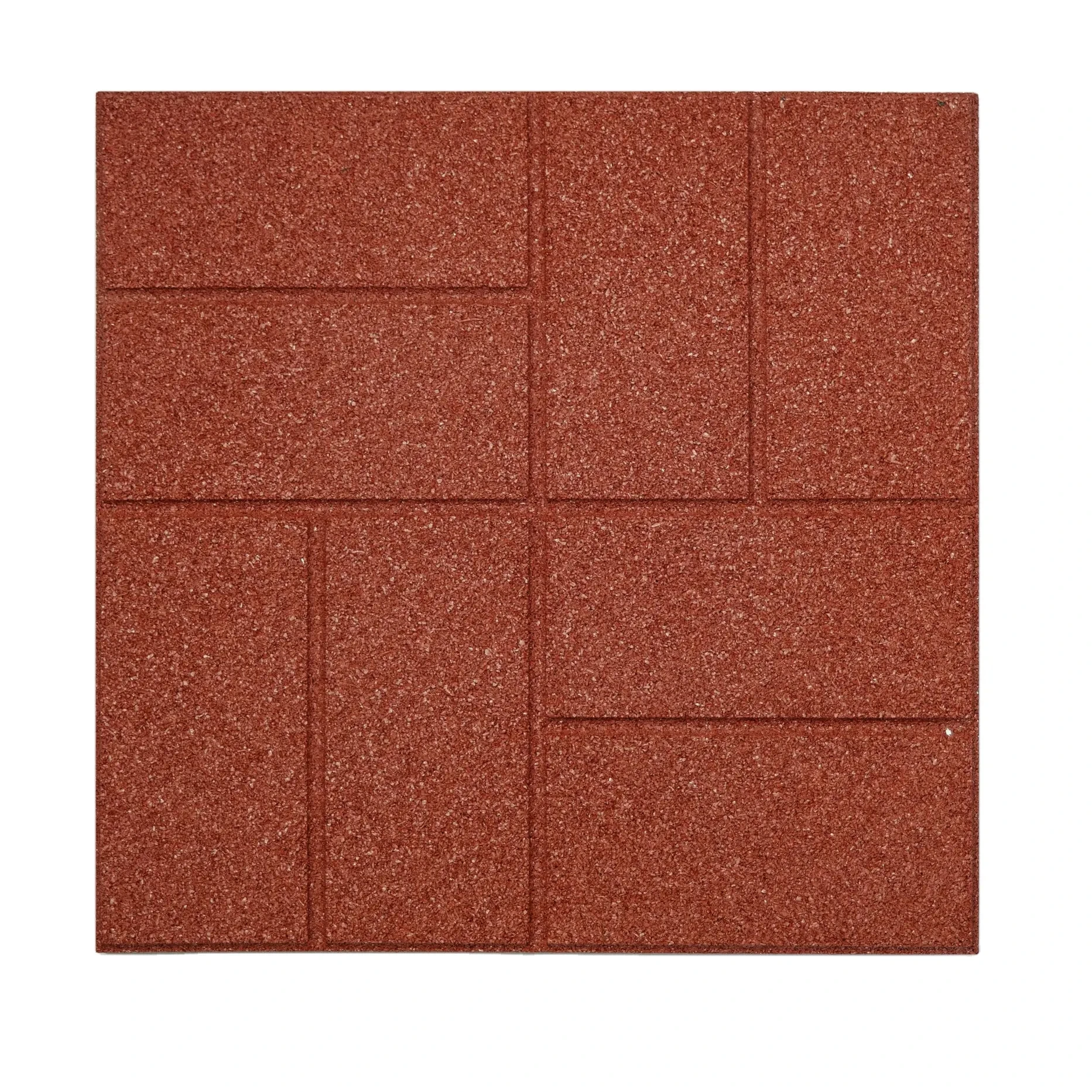 Оптовая продажа, водонепроницаемые резиновые полы высокой плотности, переработанные резиновые Кирпичи, уличные резиновые половые покрытия