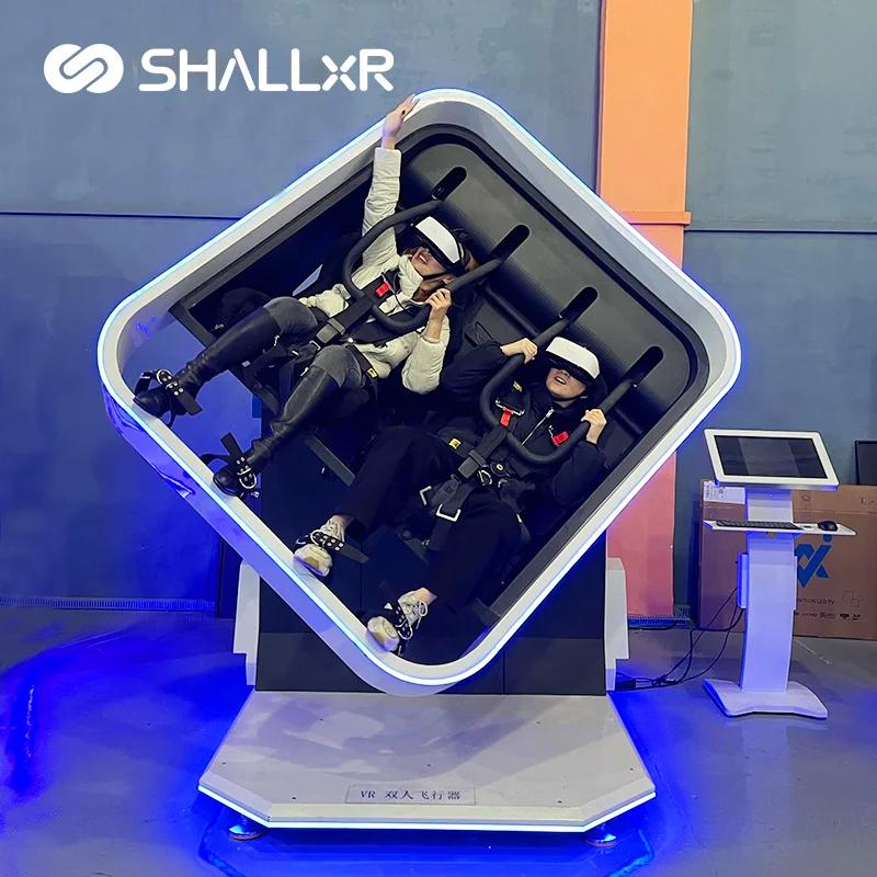 ShallxR Amusement Ride Virtual Reality Aircraft Cockpit Flight Simulator Cockpit Trade 9D VR 360 Simulator