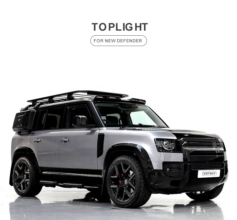 Modified Car Accessories Top Light Roof Light Carbon Fiber for Land Rover Defender 90/110 2020