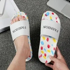 Couple Fingerprint Hole Shoes Men Wading Beach  Webbing Slippers Sandals