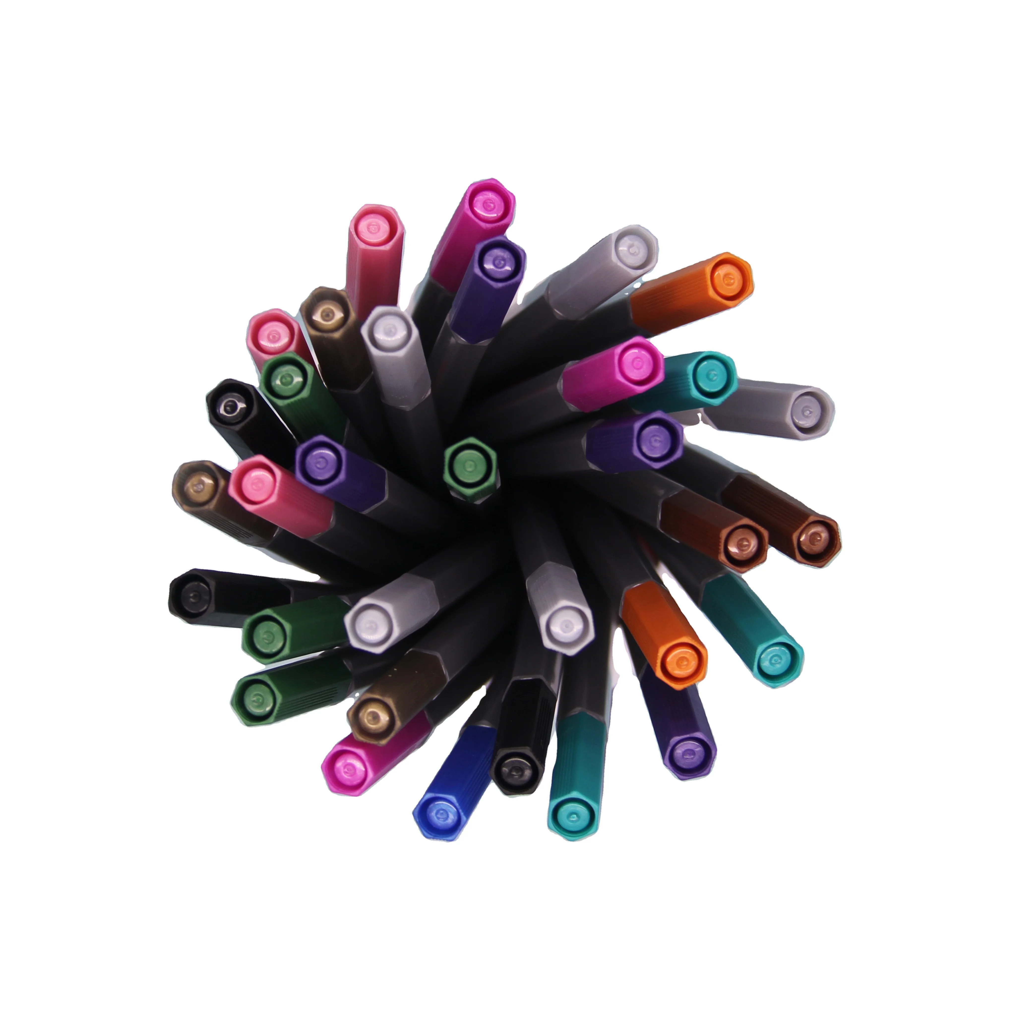 12 Colors Set Metallic Marker Pen Metallic Colored Gel Pens Special Fuction Permanet Paint Metallic Marker