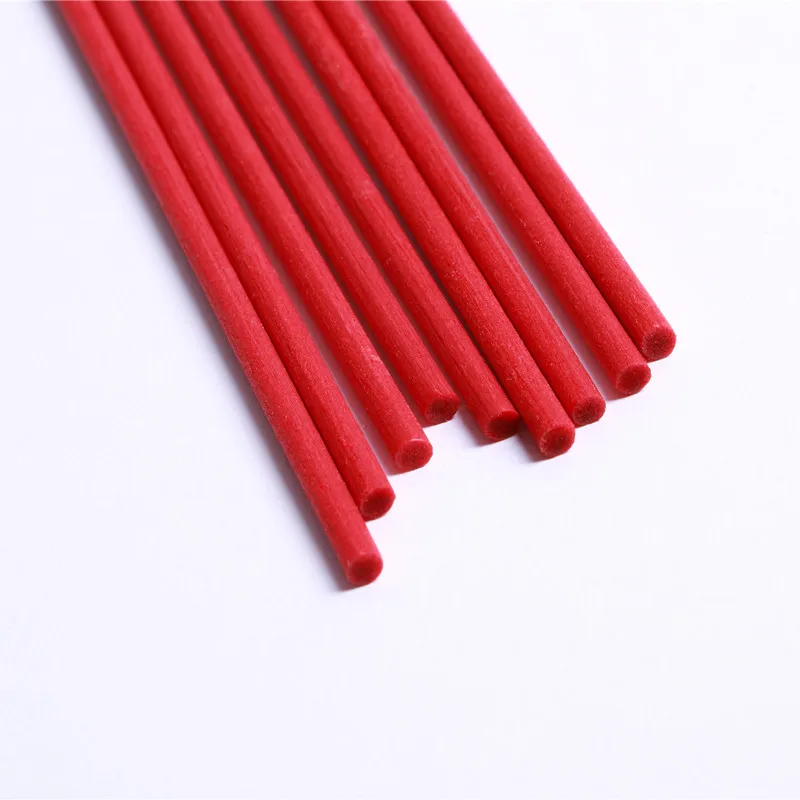 Hotel Decoration Colorful Reed Diffuser Sticks Custom Red Blue Yellow Pink Fragrance Rattan Reed Essential Oil Fiber Reed Stick