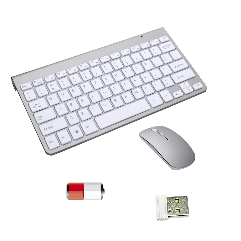 Laptop wireless keyboard and mouse Slim Compact external USB mini tablet 2.4Ghz 78 key replaceable PC gaming pink