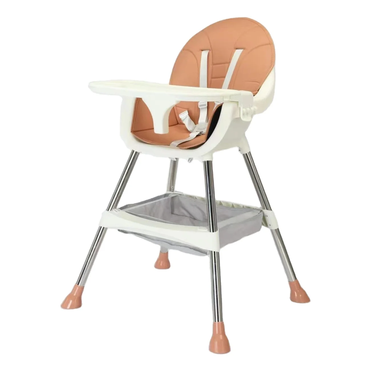 New Style Adjustable Soft Kids Eating Safety Dinning Feeding Chair Folding High Chair