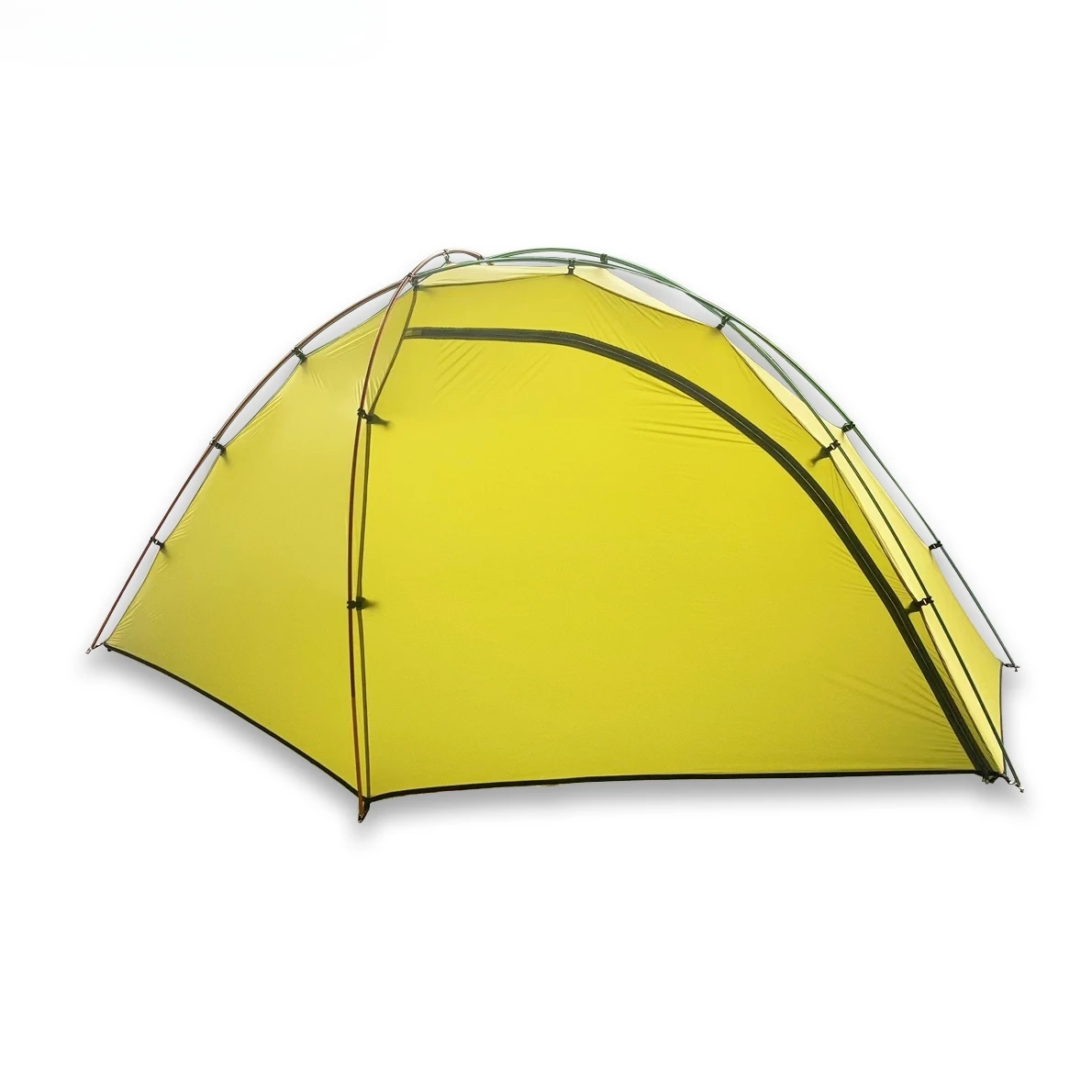 1.25KG 1 Person Ultralight Aluminium Pole Backpacking Tent 15D Nylon 2 side Silicone Coated Ripstop Waterproof Camping