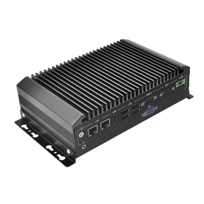  Промышленный безвентиляторный ПК X86 J1900 4 Гб 128 ГБ 2 * LAN USB дешевая цена тонкий клиент беспроводное