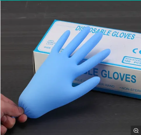 100 Box Wholesale Manufacturers Coated Cheap Prices Blue Examination Disposable Black Nitrile Gloves Medical Powder Free