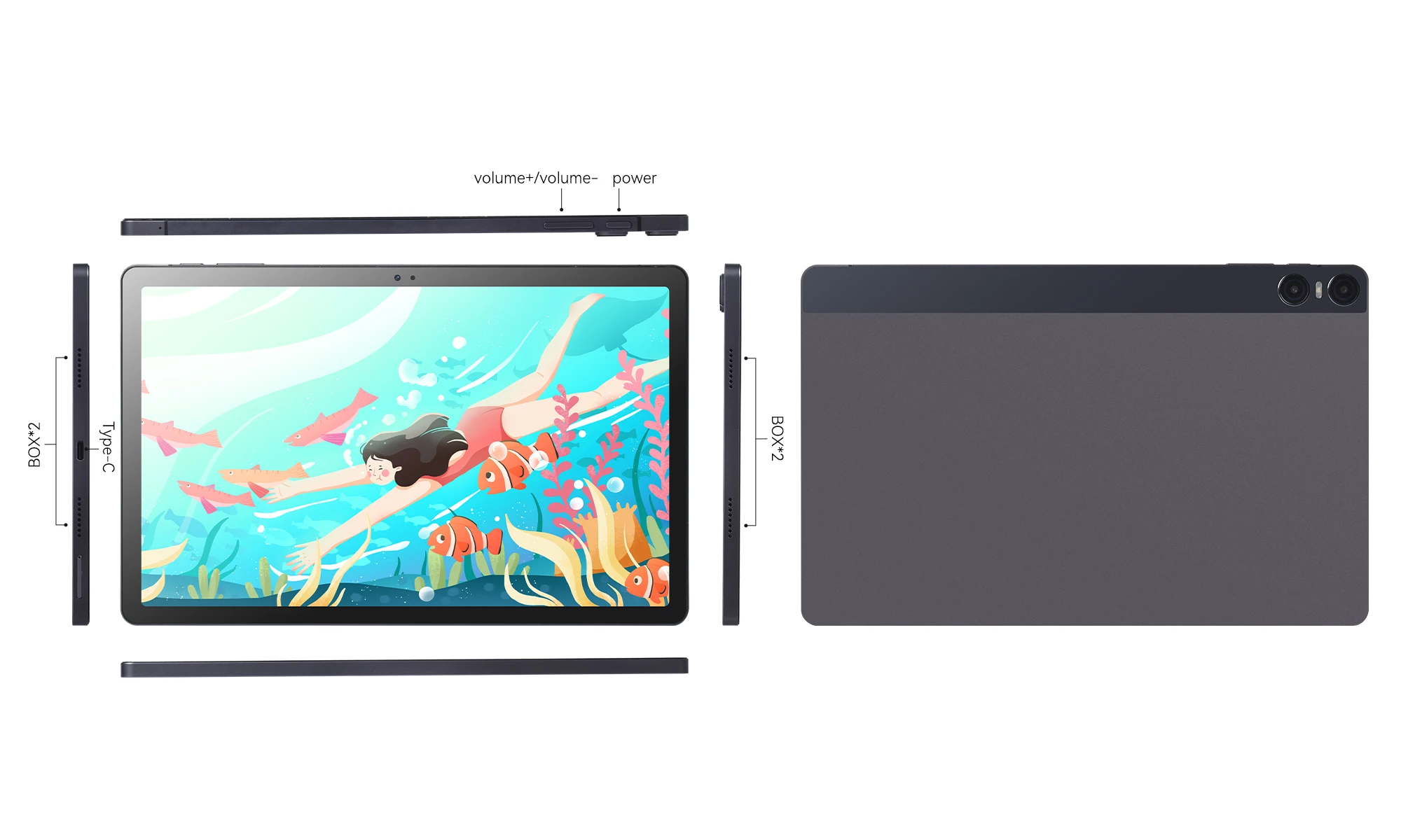 4G tablet 8GB +256GB 10.95 inch 1200*2000 2K Android 13 smart Tablet for business 4G LTE tablet