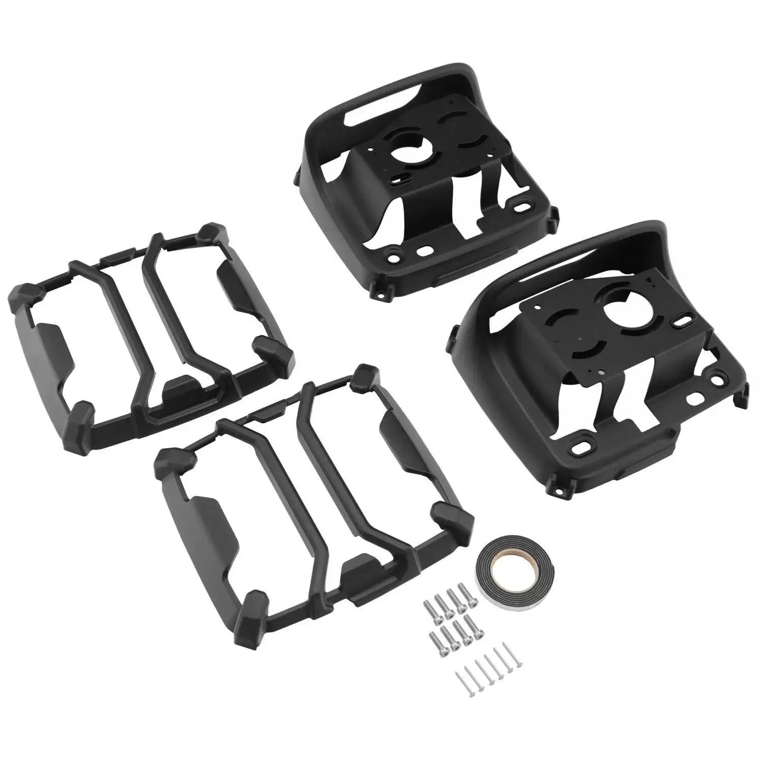 Fits Factory OEM LED Tail Lights Black Tail Light Guard for Jeep Wrangler JL Rubicon Sport Sahara 2018+