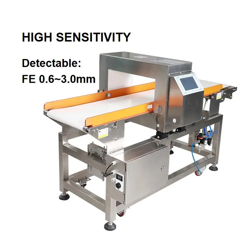 High Sensitive Custom Conveyor Belt detectores de metales Food Grade Metal Detector for Food Industry