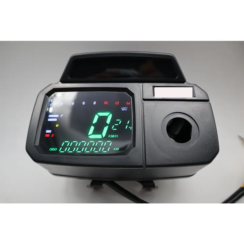 MOTOQUEEN With RPM Oil Lever Motorcycle Digital Odometer Speedometer  AX100