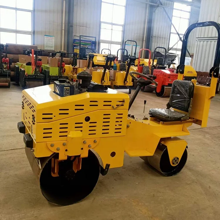 Factory price ride-on road roller double drum road roller for sale