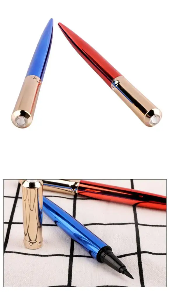 
Fashion Waterproof Vegan Natural Easy Wear Brightening Big Eye Shimmer Glitter Matte Eyeliner Pen Private Label Liquid Eye Liner 