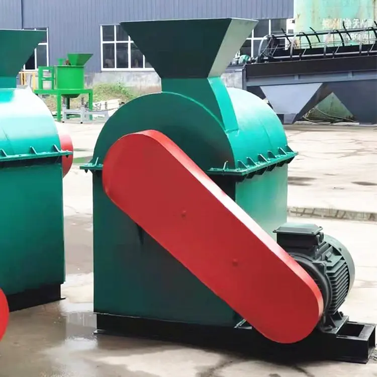 Chicken Sheep Manure Bio Organic Compost Fertilizer Use Half Wet Material Crusher Machine On Sale
