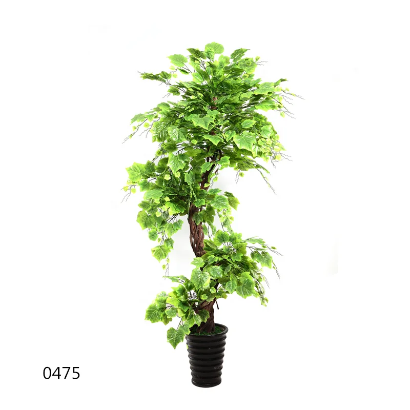 Exquisite Landscape Artificial Interior Special Spiral Tree For Home Decor Green Grape Plants Trees 0475