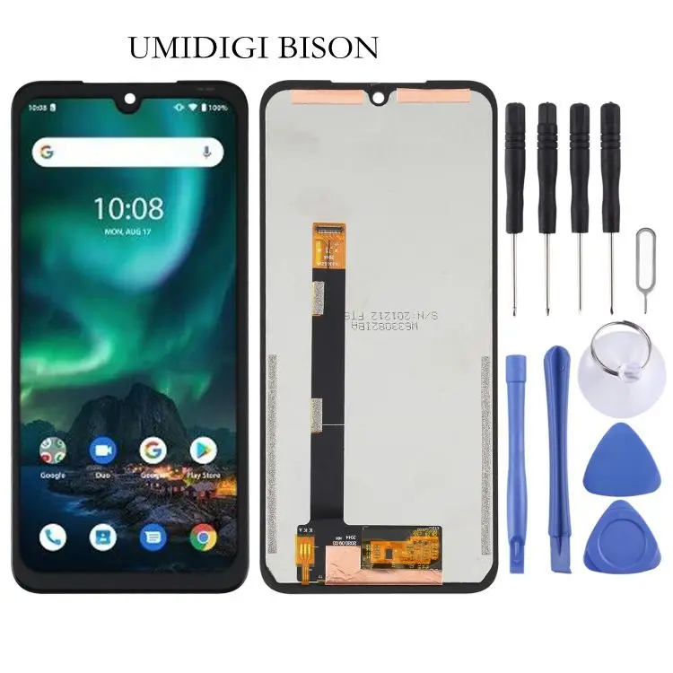 Прямая поставка оптовая продажа сенсорный ЖК-экран для телефона Umidigi дисплей и дигитайзер полная сборка замена UMIDIGI BISON