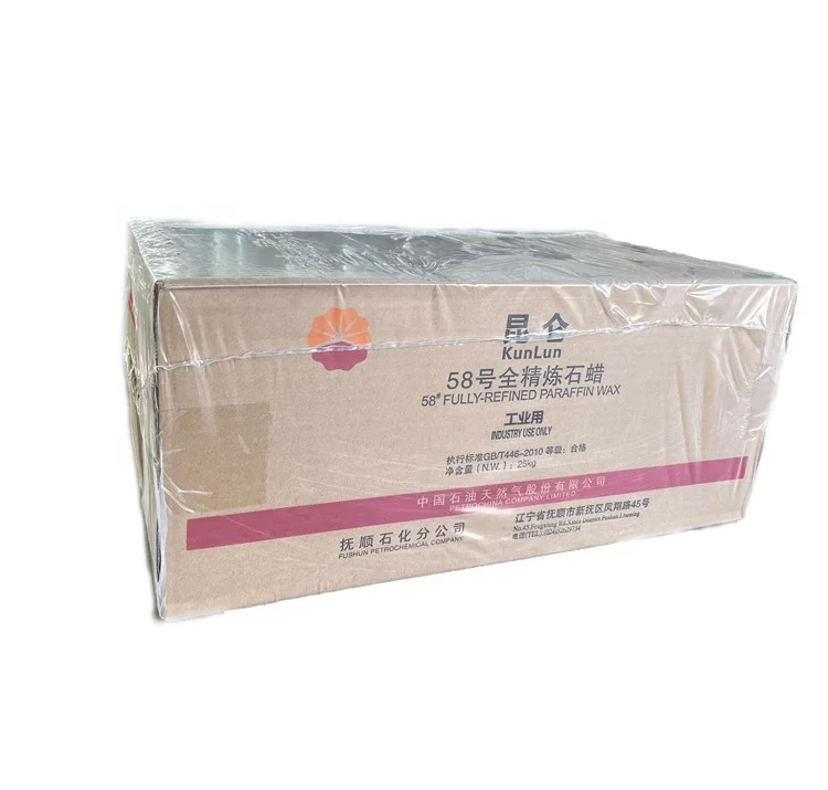 High quality products fully-refined paraffin wax 58/60 Kunlun brand Fushun Refinery