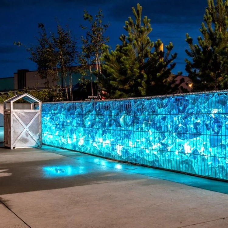 Лидер продаж шлаковые стеклянные камни для стен габионного