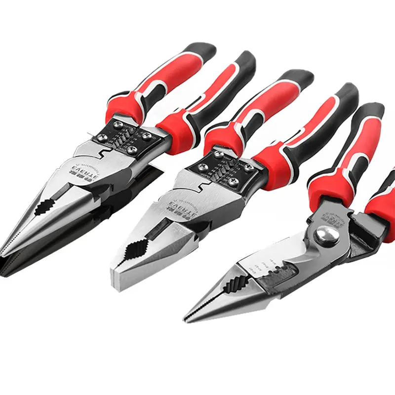 EVERTE Precise Stripping Hole Design Chrome Vanadium Alloy Steel Multi functional Wire Stripper
