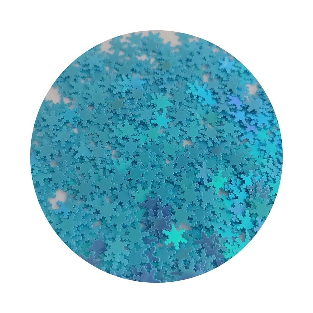 Wholesale Miniature Blue Sequins Snowflake Flower  DIY Craft Kits Nail Art Sequin Designs Slime Sequins Bulk
