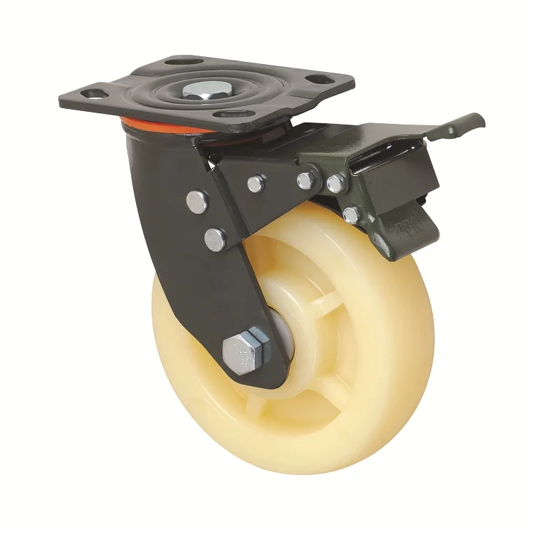 Китай поставщика с белой пластины PP корзина колесики с подшипником