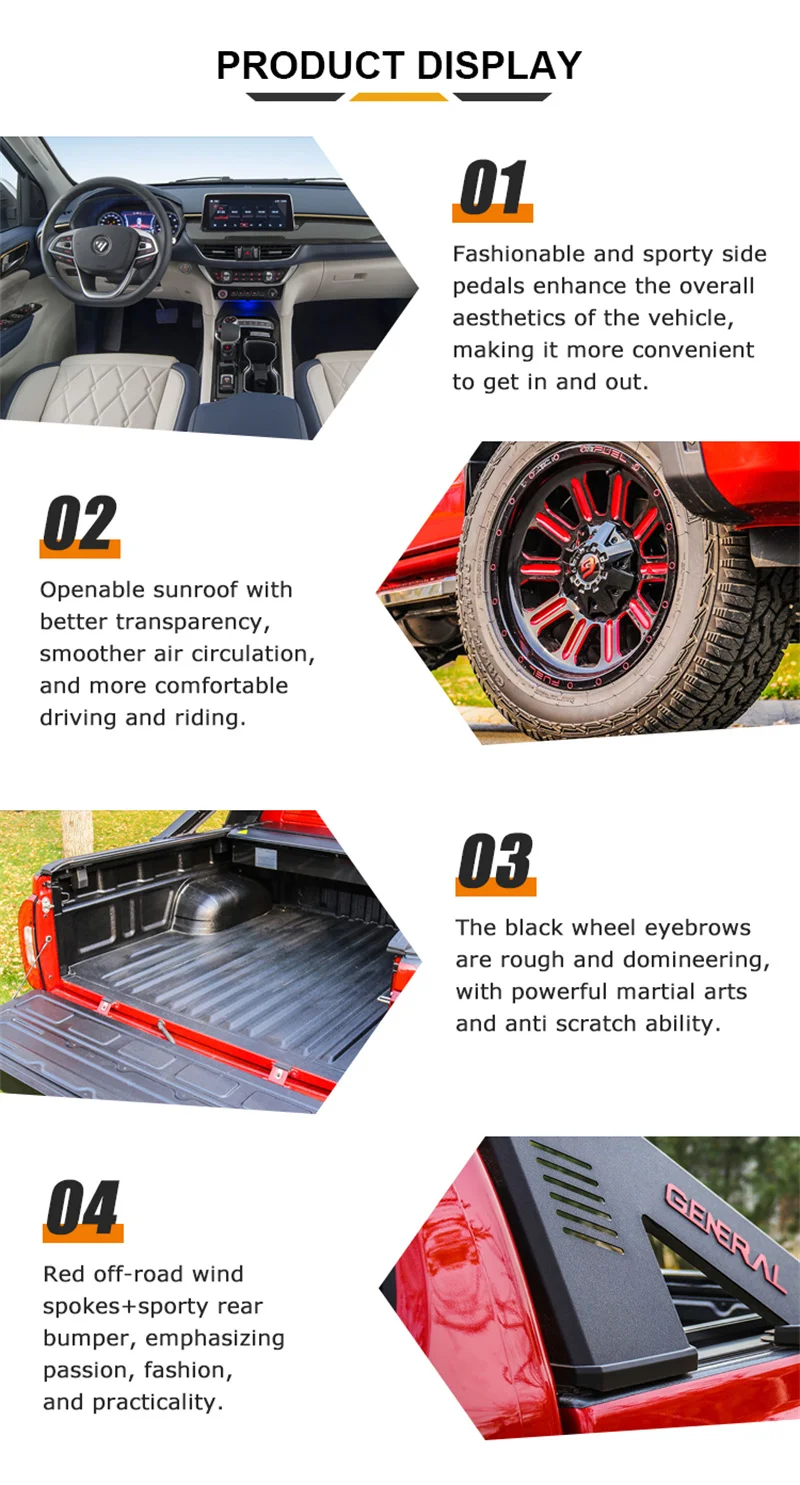 Foton Tulando G9 пикап Mt 4wd 5 мест Пикап для продажи светодиодная камера электрическая кожа турбо Темный Многофункциональный дизельный топливо