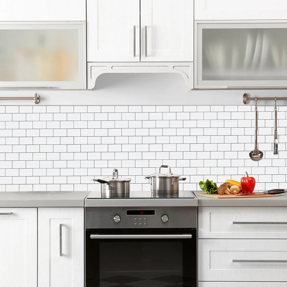 Vivid Tiles 2.5mm Thickness Peel and Stick  Backsplash Wall Sticker for Kitchen Bathroom Showroom Waterproof
