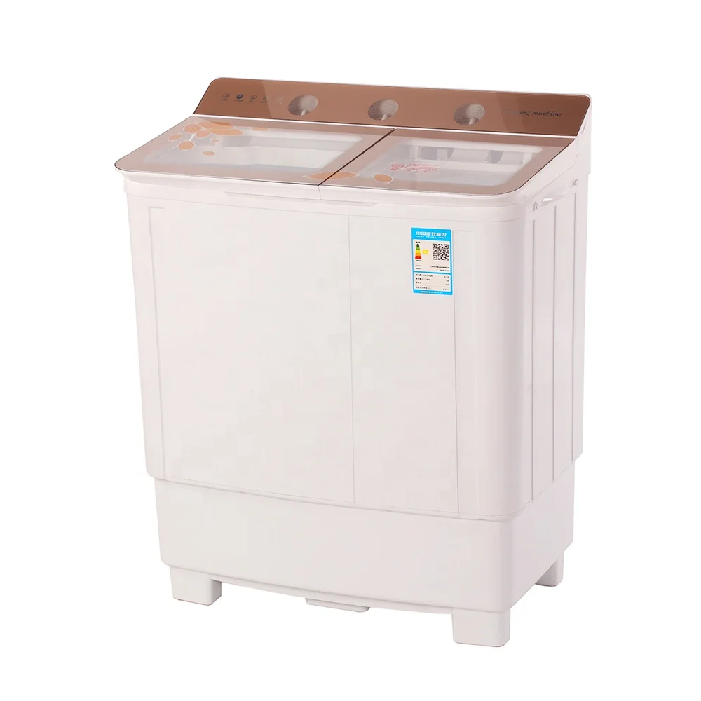 China Factory Direct Sale 8.5kg Two Door Double Tub Top-Loading  Cheap Washer and Dryer Machine