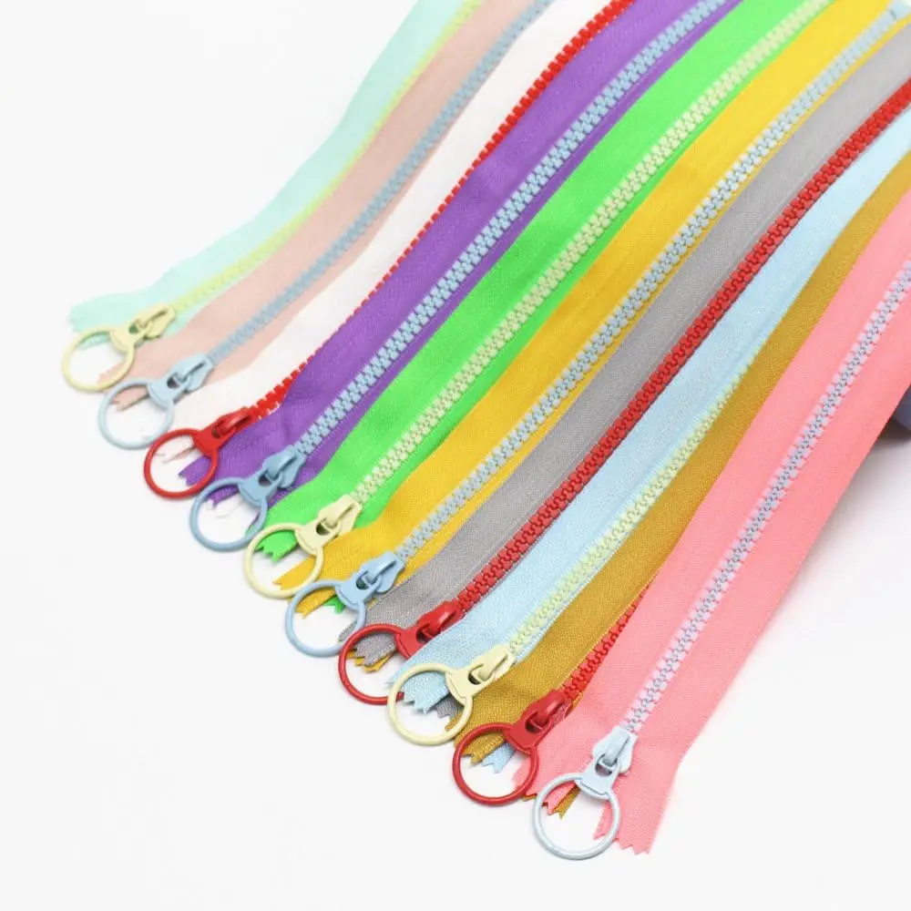 Resin Zipper for Luggage Bags Zipper Manufacture Fancy #5 Close End Zip Colorful Plastic Eco-friendly Nylon Sustainable