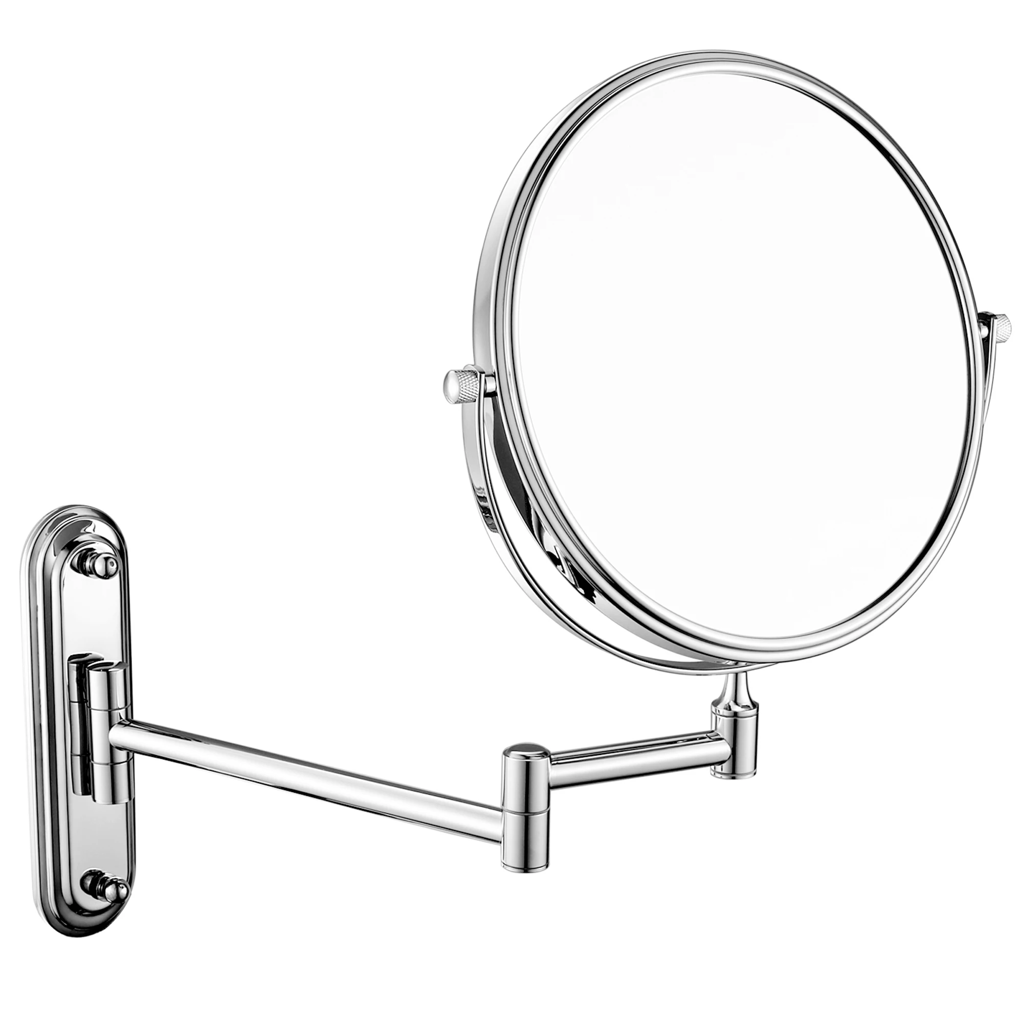 6-Inch Bathroom Magnifying Mirror Two Sided Swivel Make Up Wall Mounted Mirrors