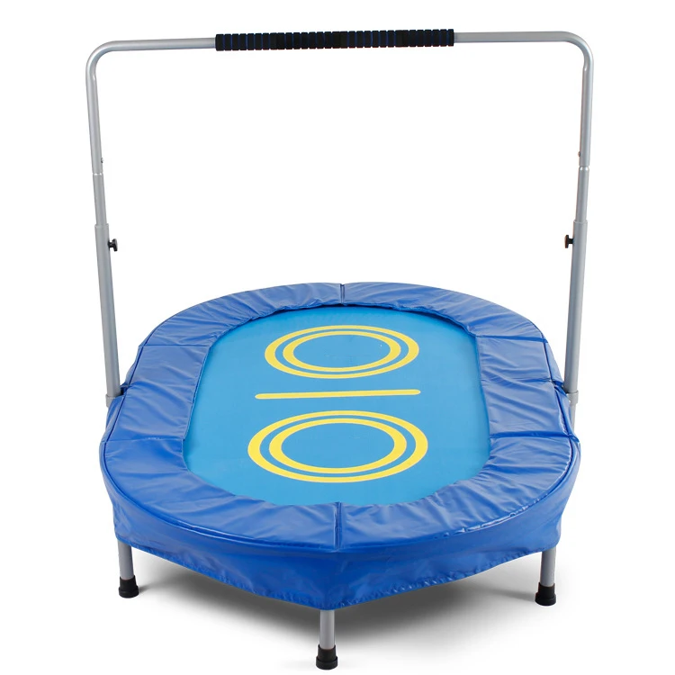 Hot Sale Foldable jumping trampolines with handle bar Adults Kids Child trampoline manufacturer indoor training trampolim