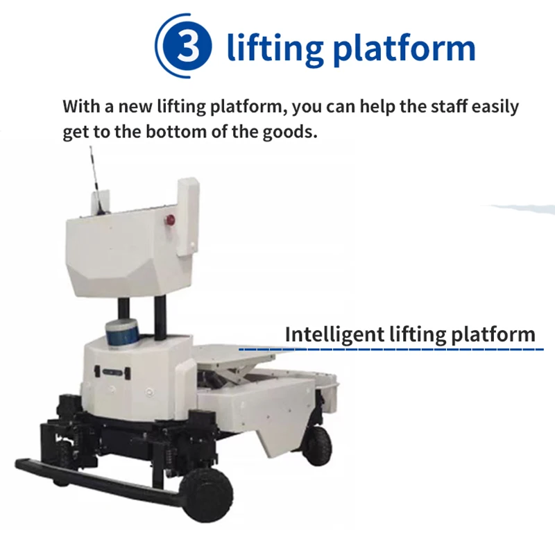 Delivery Service Robot Autonomous navigation Open Sdk  Smart  Agv  Robot Chassis factory delivery robot outdoor