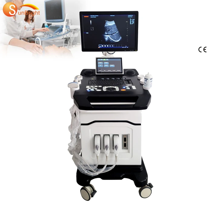 Full-digital Trolley color doppler 3D 4D medical scan machine ultrasound