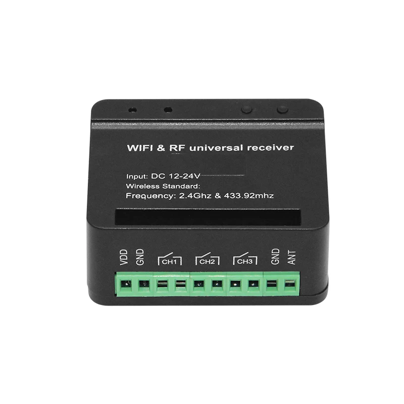 Universal 1/2/3 channels Wireless Switch Module Inching Self-Lock RF WiFi Control Receiver For Garage door Controller