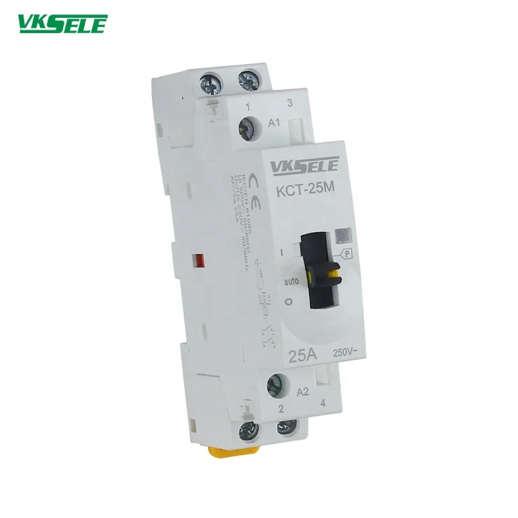  WEIKESEN KCT-25M 25A manual type Modular Household Contactor 12V 24V 48V 110V 220V Ac magnetic