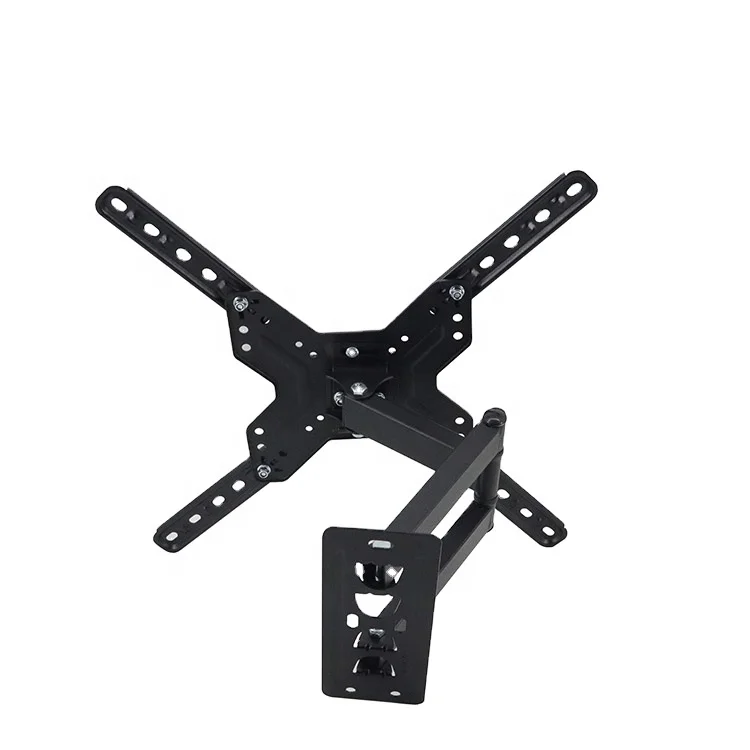TV Bracket extended dual arm strong full motion tv wall mount suits for 26'-60' flexible tv stand